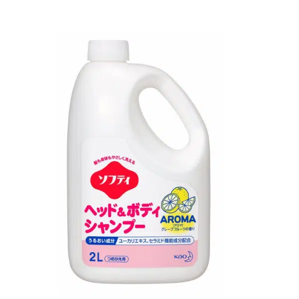 花王 ソフティ ヘッド＆ボディシャンプー アロマの香り 2L ソフティ 業務用トータルソープ 業務用ヘッド＆ボディ ユーカリエキス セラミド