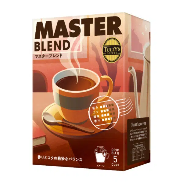 TULLY'S COFFEE BARISUTA'S ROAST ドリップバッグ マスターブレンド 9ｇ×5袋×5※