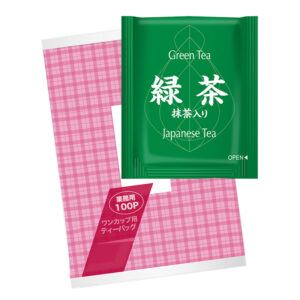 [紙アルミ] 茶一煎 抹茶入 緑茶 ティーバッグ 個包装 100袋×12 ※